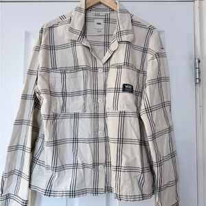 Vans Women's Checkered Cream Utility Jacket